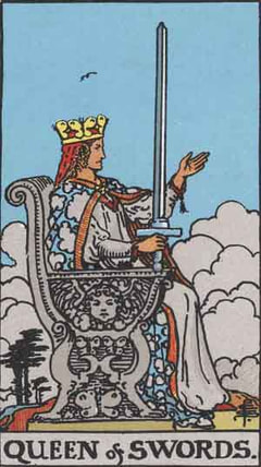 Queen of Swords Tarot Image